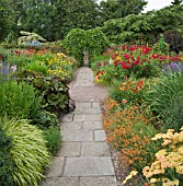 THE LANHYDROCK GARDEN WITH HERBACEOUS PERENNIALS AT WOLLERTON OLD HALL