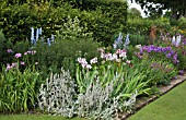 WIDE BORDER EDGED WITH BRICKS AT WOLLERTON OLD HALL