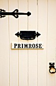 FRONT DOOR OF PRIMROSE COTTAGE