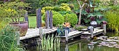 Pond and decking area