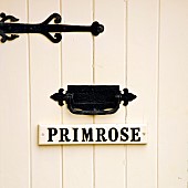 Front door of Primrose Cottage