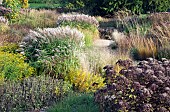Mixed borders from a wide variety of perennials and ornamental grasses
