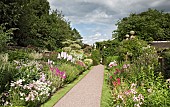 Main border with a definite emphasis on herbaceous perennials