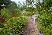 A plant lovers cottage garden at Coley Cottage (NGS) Little Haywood, Staffordshire