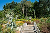 THE DESERT WASH GARDEN IN SUMMER AT EAST RUSTON OLD VICARAGE GARDEN