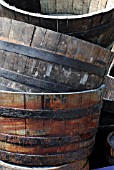 HALF OAK AND HALF HOGS HEAD BARRELS - OLD WHISKY CASKS