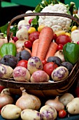 VEGETABLES MIXED AT RHS SHOW  NATIONAL VEGETABLE SOCIETY