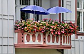 BALCONY WITH GERANIUMS