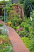 TRELLIS IN AN ALLOTMENT GARDEN