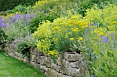 PERENNIAL GARDEN WITH DRY STONE WALL