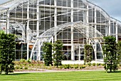 THE ENTRANCE TO THE BICENTENARY GLASSHOUSE,  RHS WISLEY: JUNE 2007