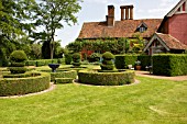 HEDGES AND TOPIARY, WYKEN HALL, SUFFOLK