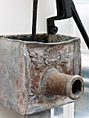 VICTORIAN DECORATED LEAD LIFT PUMP AND SPOUT