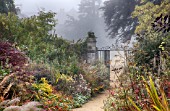 AUTUMN FLOWERING BORDERS AT PARHAM HOUSE