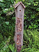 BUG HOTEL IN JORDANS WILDLIFE GARDEN DESIGNED BY SELINA BOTHAM.