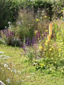 JORDANS WILDLIFE GARDEN DESIGNED BY SELINA BOTHAM SHOW GARDEN SILVER MEDAL. NATURAL COMPLIMENTARY PLANTING